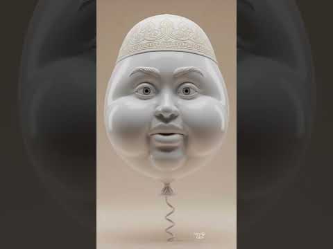 Hasbi Rabbi Jalallah 🕌 | Beautiful AI Naat | Balloon Cartoon for Kids#naat #naatsharif #viral