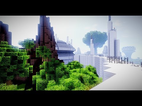 Sci-fi Village in Minecraft! Minecraft Timelapse