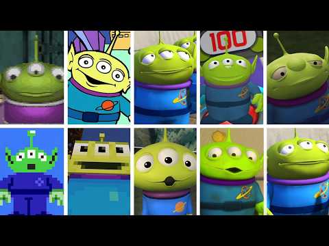 Evolution of Little Green Men Aliens in Toy Story Games