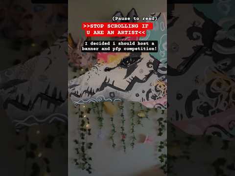 HOSTING A PFP AND BANNER COMP! All infos on Comments! #dragonpuppets #artcompetition #roadto2k #fyp