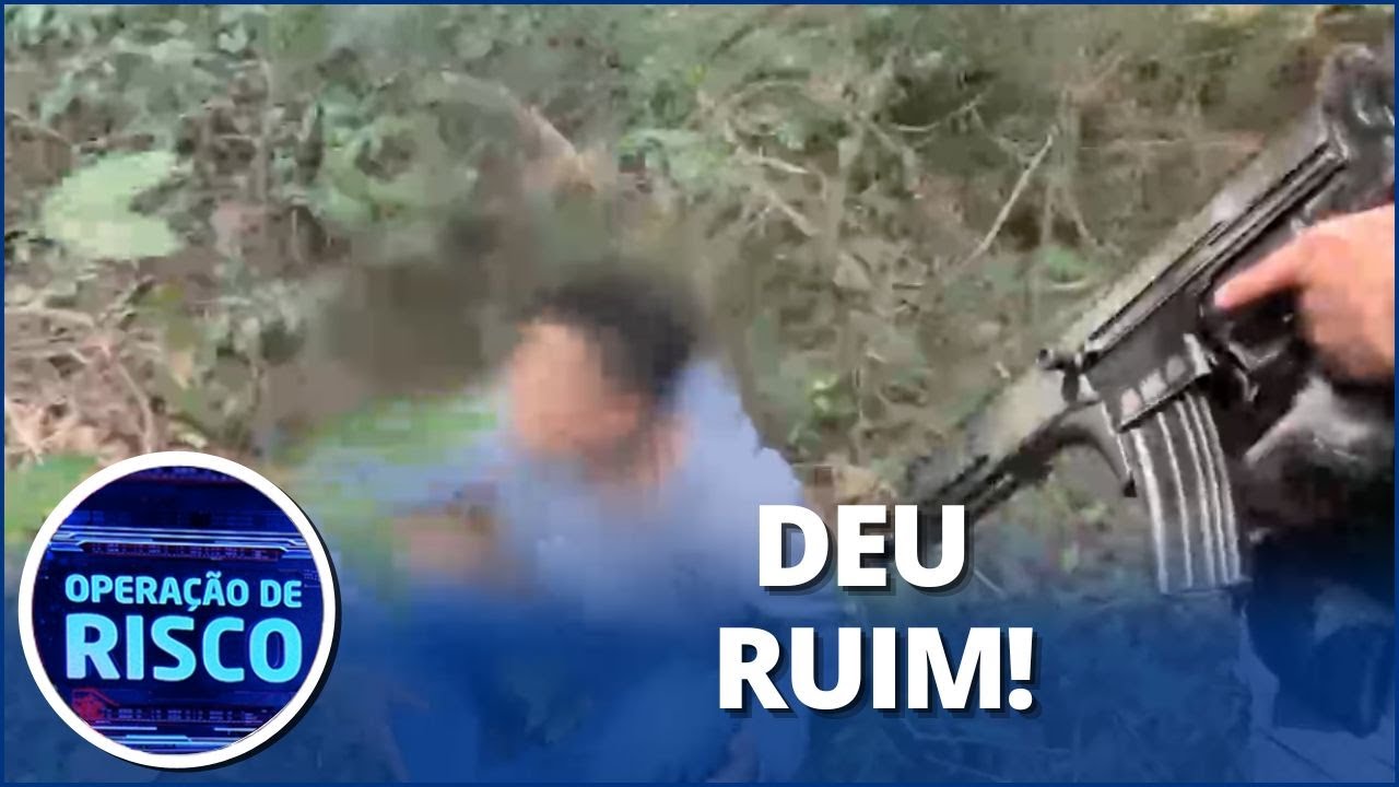 Traficante tenta fugir de flagra pela mata, mas é pego pelos policiais: “A casa caiu”