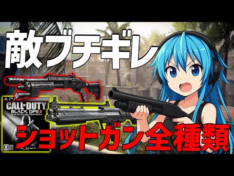 【BO2武器】害悪!?ショットガン全部紹介！！◯体撃ちされまくり！
