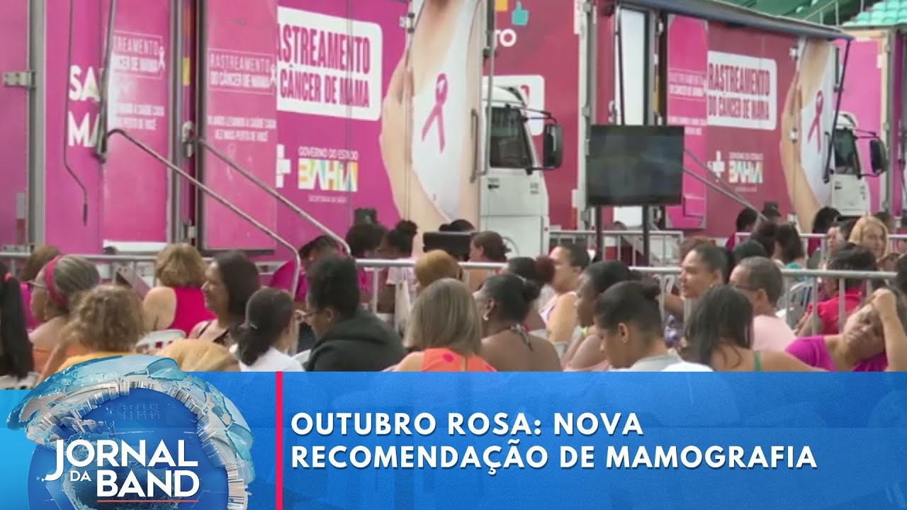 Outubro rosa nova recomendação de mamografia a partir dos 40 anos | Jornal da Band