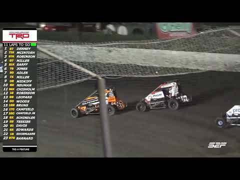 8.22 POWRi National Midget League at Macon Speedway | Highlights - dirt track racing video image