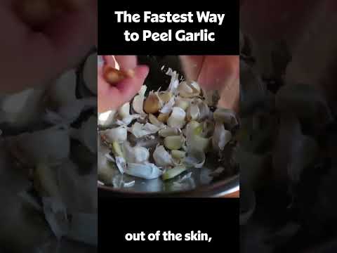 The Fastest Way to Peel Garlic #shorts
