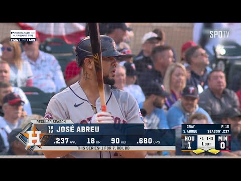 [MLB ALDS 3차전] 휴스턴 vs 미네소타 MVP 호세 아브레유 (10.11)