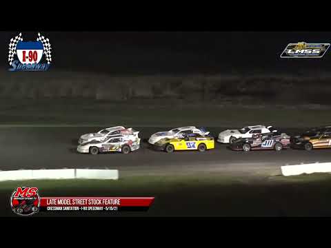 LMSS &amp; RaceSaver Sprint Features | I-90 Speedway | 5-15-2021 - dirt track racing video image