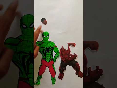 Spiderman ❤️ Hulk funny clip 😂😂😅#motupatlufun #spiderman #littlesingham #brazil #america