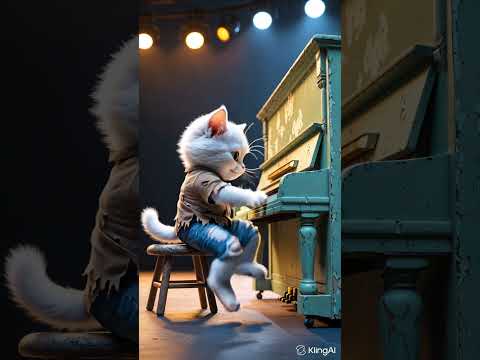“Poor Kitten Plays Piano 🎹 | Pixar Style Motivational Short#shorts #kitten #pixarstyle #motivation
