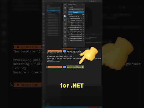 dotnet new gitignore is awesome