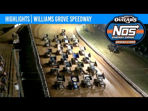 World of Outlaws NOS Energy Drink Sprint Cars Williams Grove Speedway July 22, 2022 | HIGHLIGHTS - dirt track racing video image