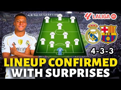 🚨URGENT! REAL MADRID LINEUP CONFIRMED WITH SURPRISES! NOBODY EXPECTED IT! REAL MADRID NEWS