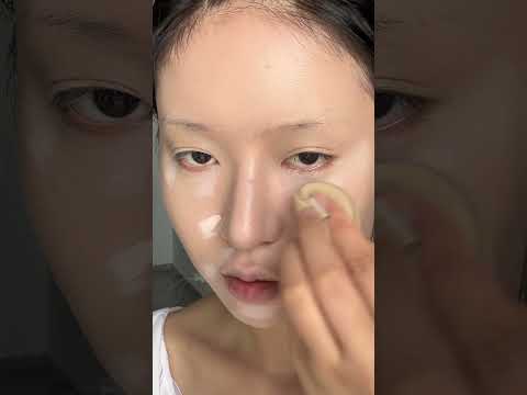 脸好干 我的意思是 老婆贴贴\#妆前妆后 #妆教 #菱形脸妆容教程 #清冷妆容