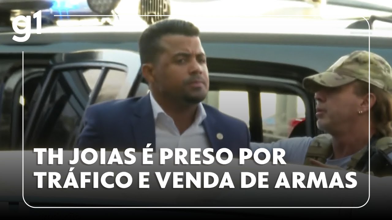 Jornal Hoje deputado estadual do Rio TH Joias é preso por tráfico venda de armas e elo com facção
