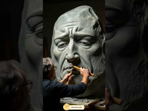 मूर्तिकार का दर्द: जो सहेगा, वही पूजनीय बनेगा! 🙏 #moonhindianimation #aivideo