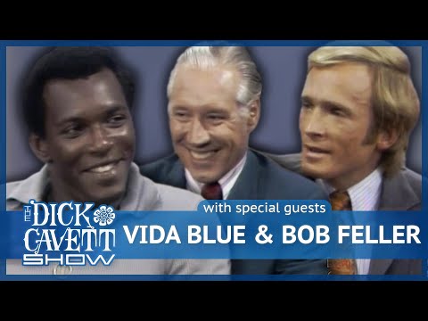 Dick Cavett's Fastball Challenge with Vida Blue and Bob Feller video clip