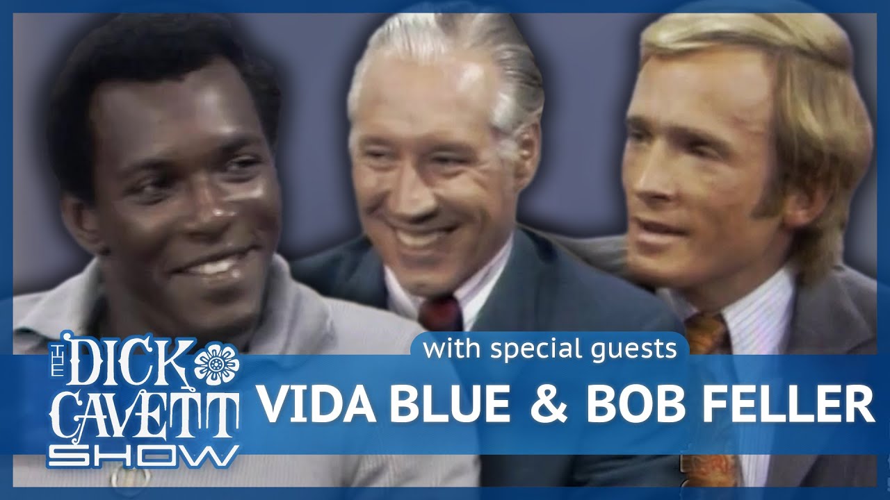 Dick Cavett's Fastball Challenge with Vida Blue and Bob Feller video clip