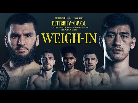 Artur Beterbiev Vs Dmitry Bivol 2 & Undercard Weigh In