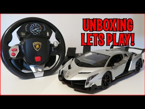 UNBOXING & LETS PLAY - 1/14 Scale Lamborghini Veneno RC car - FULL REVIEW! - UCkV78IABdS4zD1eVgUpCmaw