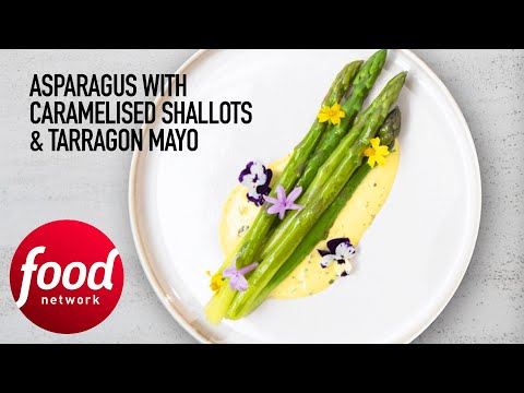 Asparagus & Tarragon Mayo Recipe With Laphroaig Single Malt Whisky | Food Network UK