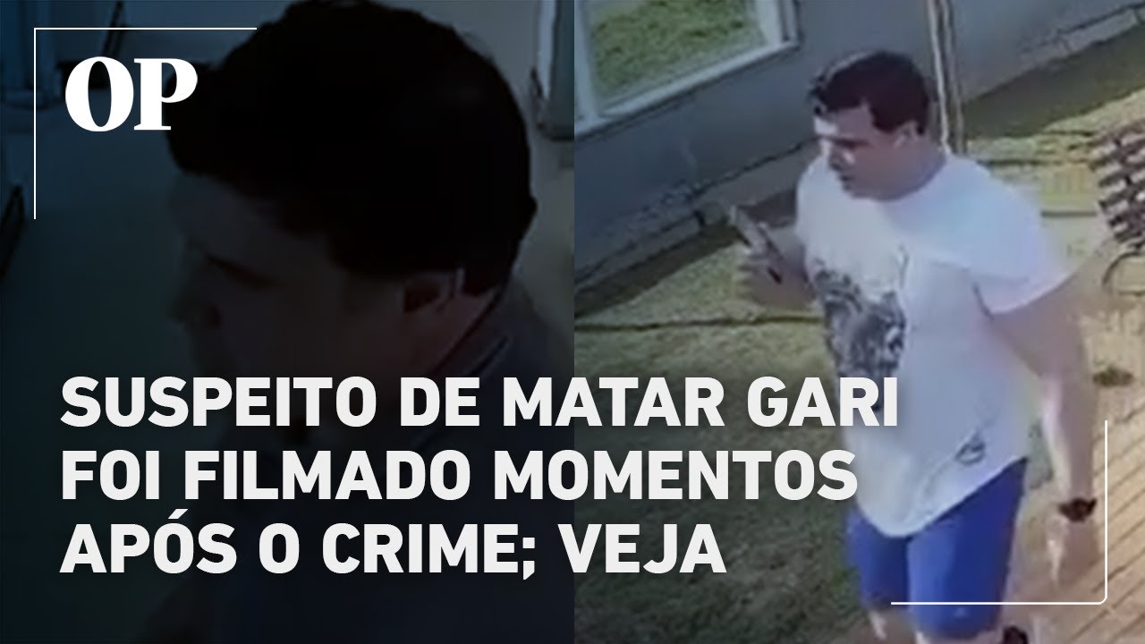 Suspeito de matar gari foi filmado momentos após o crime veja