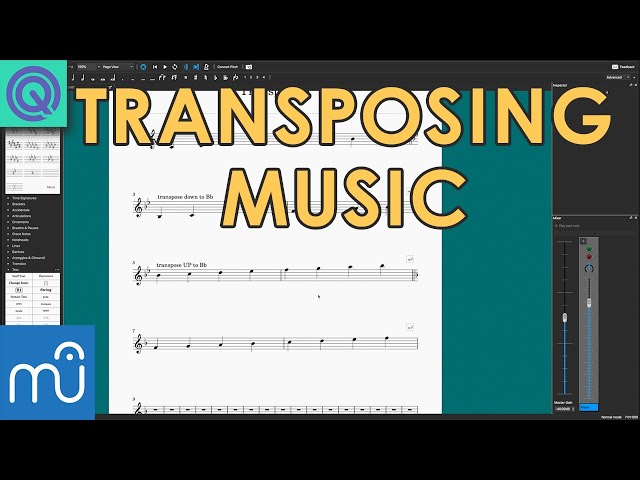 How to Transpose Music in Musescore