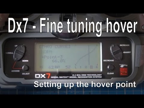 DX7 - How to set the throttle curve to decrease sensitivity around the hover point - UCp1vASX-fg959vRc1xowqpw