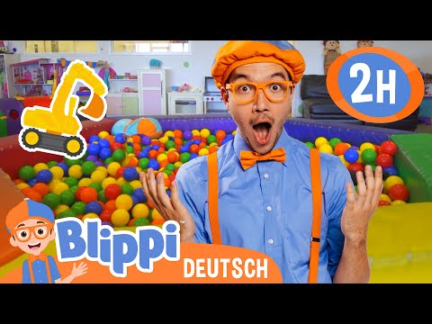 Blippi spielt im Indoorspielplatz  | Blippi Deutsch | Abenteuer und Videos für Kinder