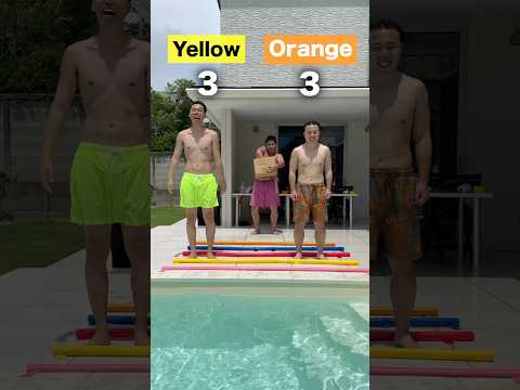 先にプールに落ちるのはどっち！？💧💦#espoirtribe #challenge #shorts #short