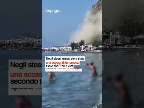 Campi Flegrei, frana costone a Monte di Procida: paura sui lidi