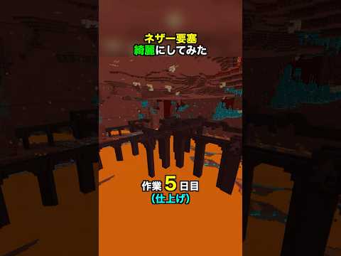 「ネザー要塞」清掃、５日目　ついに完了！