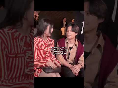 Our multilingual social butterfly during Paris fashion week with <strong>Chanel</strong> 🙏🙏 #wonhee #multilingual