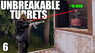YouTube thumbnail for aloneintokyo's video titled 'I USED THESE 200 IQ TURRETS TO DEFEND AGAINST A 16+ DEEP CLAN | Solo Rust'
