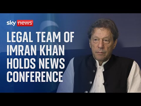 Watch live: Legal team of former prime minister Imran Khan hold a news conference