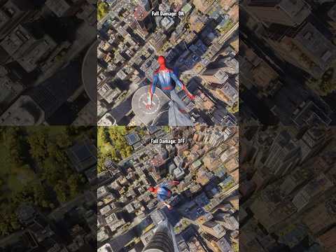 Fall damage in Spider-Man 2 is BRUTAL. #spiderman2ps5 #spiderman #peterparker #falldamage #marvel
