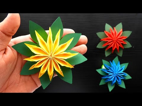DIY Rosas o Flores origami de papel 