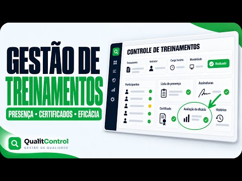 Gestão de Treinamentos e Competências | Lista de Presença, Certificados e Avaliação de Eficácia