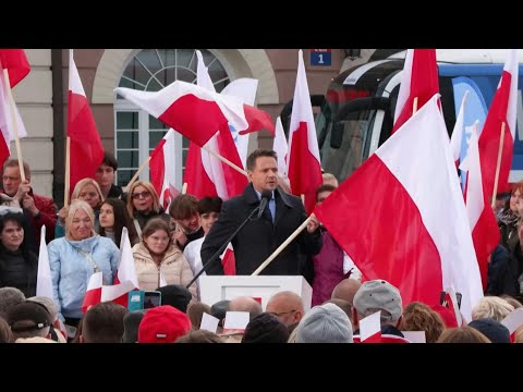 Pro-EU Warsaw mayor Rafal Trzaskowski holds rally ahead of Poland's presidential elections | AFP