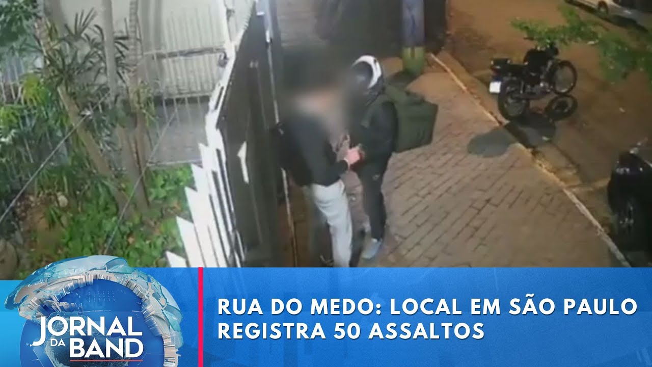 Rua do medo: local em São Paulo registra 50 assaltos | Jornal da Band