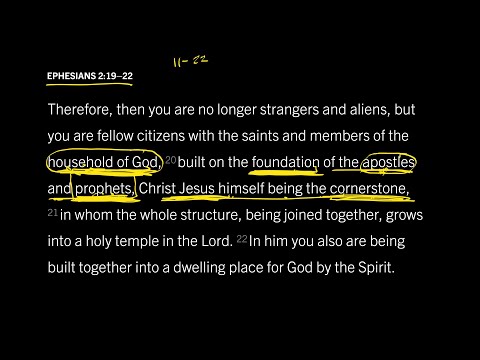 Ephesians 2:19–22 // Part 2 // Are New Testament Prophets Foundational to the Church?