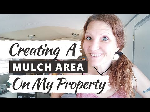 CREATING A MULCH AREA ON MY PROPERTY: An Affordable DIY Mulch Option!