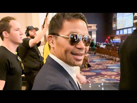 Manny Pacquiao BOSSES through Casino & says “FEELS GOOD TO BE BACK” in Vegas