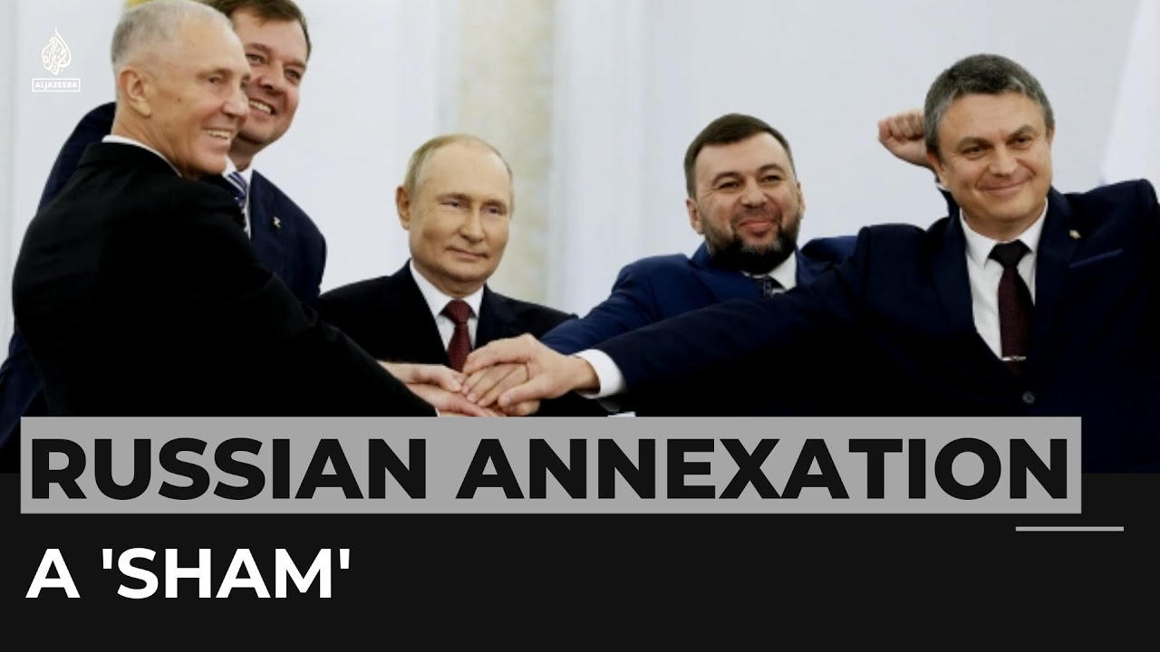West condemns Russia’s ‘illegal’ annexation of Ukraine provinces
