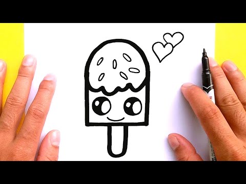 How to draw cute Ice cream for Valentine's Day, Draw cute things - UC8vdLmIXTaI_nR0U6jRe-Dg