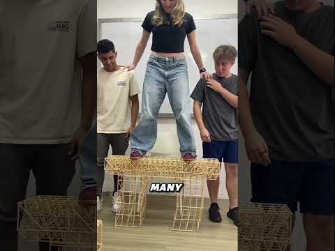 “She Turned Simple Sticks into a Strong Bridge #shortsvideo