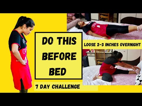 Video - Reduce Belly Bloating | 10 Min BedTime Workout for Lower Abs |7 Day Challenge 