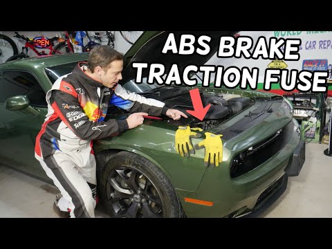 DODGE CHALLENGER ABS BRAKE FUSE, TRACTION CONTROL FUSE LOCATION REPLACEMENT