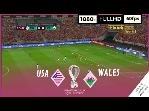 USA Vs WALES • LIVE • WORLD CUP QATAR 2022 • FULL HD 1080p 60fps • Full ...