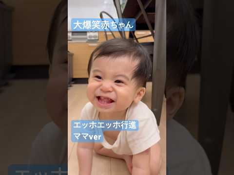 赤ちゃんがよく笑うエッホエッホ行進(ママver)#赤ちゃん #baby #cute #可愛い