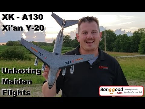 XK A130 / Xi'an Y-20 - Unbox & Maiden Flights & Retrieval with Stick of Shame - UCVumEMd8O4mN1VwOPwVcLuA